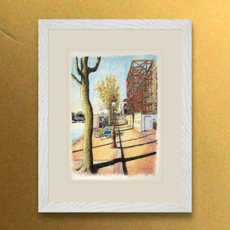 Amstel drawing on wall