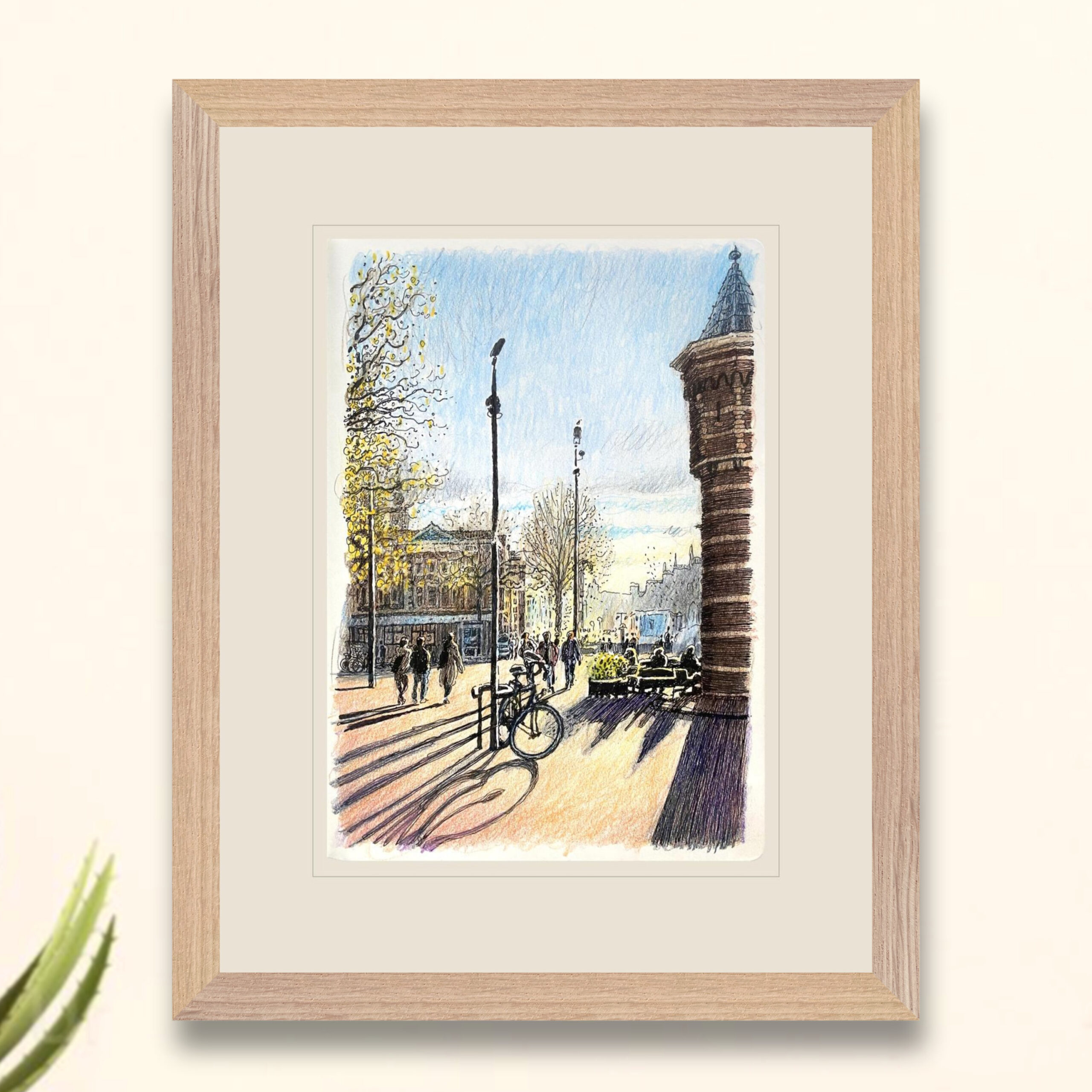 Nieuwmarkt framed on wall